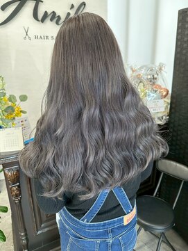 アミリー ひたち野うしく店(Amily) ハイライトバレイヤージュダブルカラーケアブリーチ20代30代