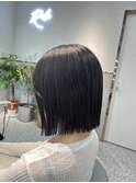 ボブ/透明感カラー/暗めカラー/韓国ボブ/髪質改善 /顔周りカット