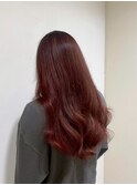 ロングレッドカラー
