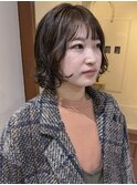 [puf 伏見/丸の内/栄/名古屋]ボブパーマ×ライトブラウン★浅田