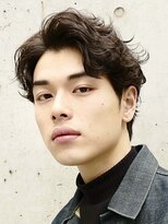 デプト(DEPT.)&nbsp;ルーズショートツイストシャドウパーマセンターパート波巻き眉毛