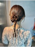 【ロープカチモリ】結婚式/銀座/ヘアセット/カチモリ/アレンジ