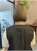 透明感ブリーチなしアッシュカラー韓国風艶感小顔プリカール
