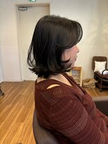 ノラキチジョウジ(NORA KICHIJOJI)&nbsp;顔周りレイヤーボブハッシュボブシャギーボブ黒髪小顔20代30代