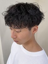 ニコ トウキョウ ヨコハマ(nico)&nbsp;シャドウパーマメンズメッシュメンズパーマ波巻きパーマ韓国ヘア
