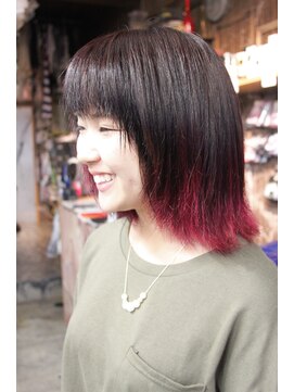 オーバーキャプテンネイキッド(OVER CAPTAIN NAKED) ピンクレッドグラデーションカラー