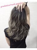 グラデーション×アッシュグレージュ