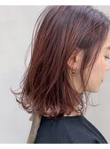 medium［イルミナカラー・コーラル・切りっぱなし・グラデ］