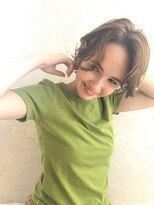 ケイト(kate) 【kate 大宮】センターパートショート×オリーブベージュ