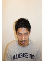 リレーションメンズヘアー(RELATION MEN'S HAIR)&nbsp;ガーリー/ベリーショート／アッシュブラック／カルマパーマ