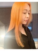 [心斎橋/難波］ブリーチオンカラー☆ハイトーンオレンジ