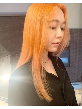 遊人セントラル(CENTRAL) [心斎橋/難波］ブリーチオンカラー☆ハイトーンオレンジ