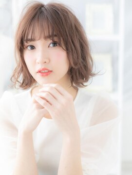 モッズヘア 越谷(mod's hair) 大人ボブパーマくせ毛風前下がりミストバングa越谷20代30代40代