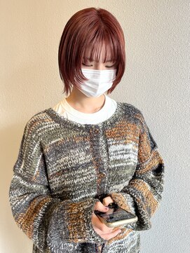 バレッタ (Barrette) orange brown.