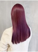 ピンクバイオレット_チェリーブラウンフェミニンロング_ba368301