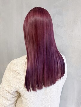 アルバム 渋谷パルコ(ALBUM) ピンクバイオレット_チェリーブラウンフェミニンロング_ba368301