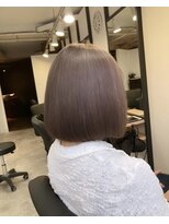 ラフ 難波店(LAFF)&nbsp;#黒髪#ボブルフ#ネビージュ#小顔#ワンレン