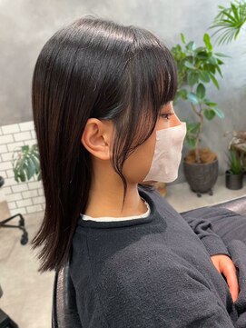 ティダスマイル(tida smile) 韓国風顔まわりレイヤー×ダークアッシュ