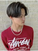 女子ウケ抜群なナチュラルセンターパート!/アッシュブラック