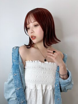 ディレクト 新宿(Direct) ローズピンク×ワンレンボブ☆