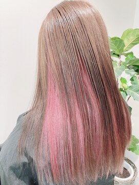 エーカラ(a_kara) 【a_kara/エーカラ】ピンクベージュ＋シルキーピンク