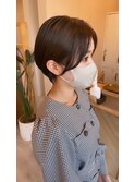 耳掛けしても可愛いショートボブ*#ベージュカラー#三重
