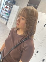 リミットバイアフィナー 大宮店(limit by Afinar) ワンブリーチで可愛いミルクティーベージュ!