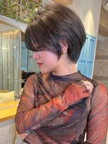 ロンド ストラーダ 心斎橋(Lond strada)&nbsp;ショート×ハイライト白髪ぼかし×マチルダボブ[心斎橋]