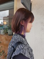 ヘアデザイン エソラ(hair design esora) ピンクブラウン×パープルインナー