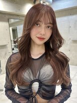 サイン 渋谷(SIGN)&nbsp;ザクザクレイヤーカット巻き方簡単ミディアムロング韓国表参道