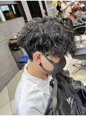波巻きツイストスパイラルパーマメンズマッシュスパイラルパーマ