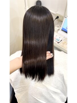 イオエ(ioe) 黒髪/ボブルフ/ネビージュ/小顔/ワンレン/髪質改善/グレージュ