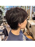 \ 癖毛生かしてショート /