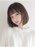 ボブ　顎ラインボブ　博多ショート