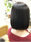 艶髪×トリートメントストレート×重めボブ