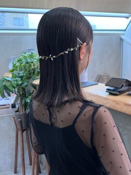 ロンド ボーイ 表参道(Lond BOY) ミニウルフレイヤーカット顔周り前髪韓国ミディアムロング表参道