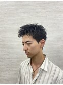 大人メンズスパイキーアップバングショート