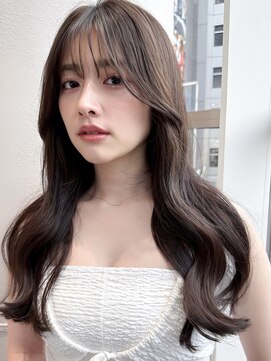 ミンクス 青山店(MINX) 【MINX】顔まわり似合わせカット＋暗めカラーロング_表参道