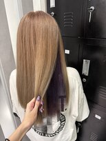ジェンダーヘア(GENDER hair)&nbsp;Beige × Purple " Inner-color " / 拾