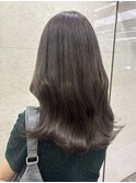 《透明感カラー×暗髪》オフィスヘア/レイヤーカット/大人ミディ