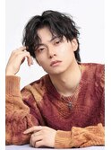 ツイストスパイラルセンターパートウルフ
