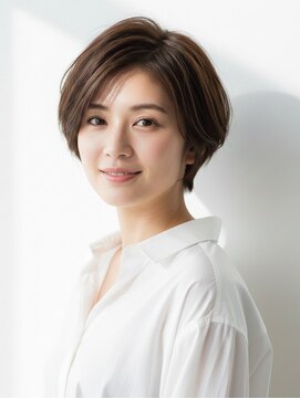 レウナ 外苑前(Reuna) 【30代40代50代】カットで決まる大人可愛いショートボブ