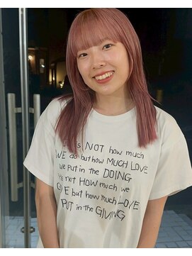 フレンチガーリー美シルエットミルクティーピンクミディアム