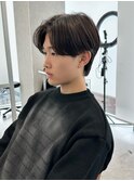 毛流れセンターパート(メンズカット/ダウンパーマ/ナチュラル)