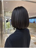 大人可愛い結べるボブ伸ばしかけヘア似合わせカット