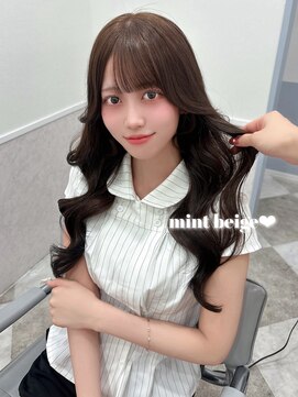 リルミー ミュエナ 大須 矢場町(Lilme myuena) 【人気沸騰中】ブリーチなしで透明感ミントベージュ♪