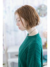 ミック ヘアアンドビューティー 大山店(miq  Hair&Beauty) 無造作エアリーボブの外国人風カラー☆