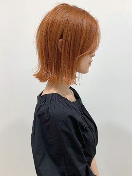 ラパンセ ブルー(LA PENSEE BLEU) 【LA PENSEE】オレンジベージュ 外ハネボブ　韓国 テラコッタ