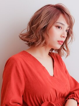 ムーン ティコブラーエ(moon tico brae) エアリーミディ/ショートパーマ/黒髪カタログ/ホワイトアッシュ/