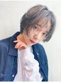 ショートカット_ホワイトアッシュエアリーミディ_28233